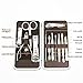 Manicure Pedicure Set Nail Clippers Kit - French Mens Women Salon Stainless Steel Nail Clipper Tools Set Include Cuticle Trimmer, Ear Pick, Eyebrow Tweezers, Peeling Knife, Blackhead Needle, Scissors