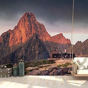 Wall Mural Magnificent Mountain View Removable Wallpaper Wall Sticker for Bedroom Living Room - 66x96 inches