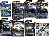 Bat Exclusive Man Series DC Collection Hot Wheels 7 Super Hero Batmobile Batman car TV Classic Series / Arkham Knight & Asylum / Tumbler Dark Knight Rises / Tim Burton Movie / Brave & Bold + Stickers