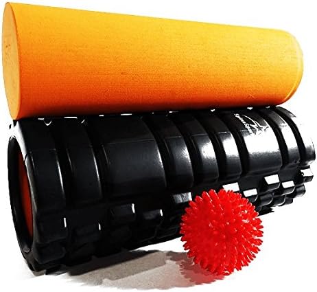 Foam Roller Trigger Point Bundle: (Includes FREE Massage Ball For Back Pain)