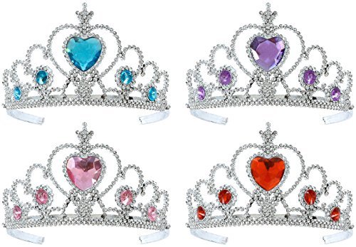 Kangaroo's Princess Tiara Set; (4 Pieces), Princess Crown Assortment