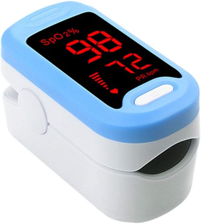 WQLESO Finger Pulse Oximeter for Adult Children, Oximetry Monitor Respiratory Rate Pi Sleep Monitoring Heart Rate Monitor