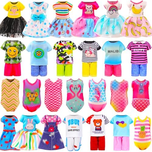 ENOCHT 15 Set Inch Doll Clothes Outfit Dresses Swimsuits