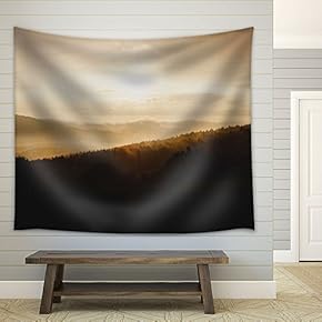 Mountain Landscape - Fabric Wall Tapestry Home Decor - 51x60 inches