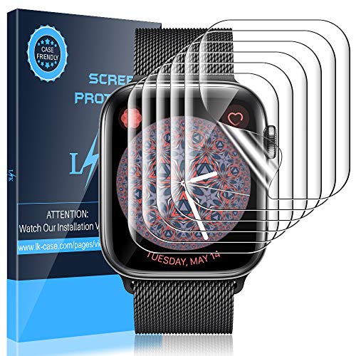 LK 6 Pack for Apple Watch 41mm / 40mm Screen Protector (Series 8 & 7