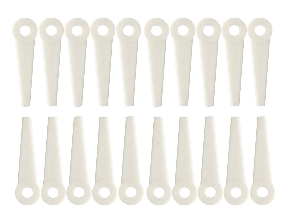 Photo 1 of FourShow 25Pcs Plastic Blades Compatible with STIHL Grass Trimmer Polycut 5-3,6-3,7-3,10-3,20-3,40-3,41-3