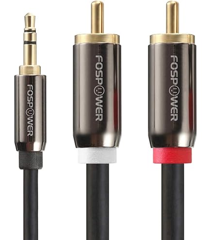 GELRHONR Cable De Audio En Espiral De 3,5 Mm, Cable TRS Estéreo Macho A Macho