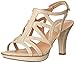 Naturalizer Women's Danya Platform Dress Sandal, Taupe/Gold, 8 M US