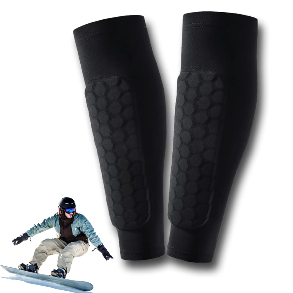 Photo 1 of Soccer Shin Guards Shin Pads for Kids Youth Adult, Calf Compression Sleeve with Honeycomb Pads, Lightweight Calf Protective Gear for Football Soccer (Black, Small)