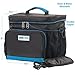 LUNCH BAG for Men, Women - Pinnacle Insulated Lunch Bag Lunch Box for Adult, Work Large Cooler Tote Bag + BONUS GEL ICE PACK - Double Zipper, Adjustable strap – Blue
