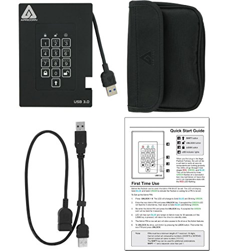 Apricorn Aegis Fortress FIPS 140-2 Validated 2TB USB 3.0 SSD (A25-3PL256-S2000F)