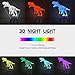 3D Night Light for Kids, Illusion Lamp Smart Touch 7 Colors Changing Table Desk Bedroom Deco Optical Illusion Lamps As a Gift Ideas for Boys or Girls (Dinosaur)