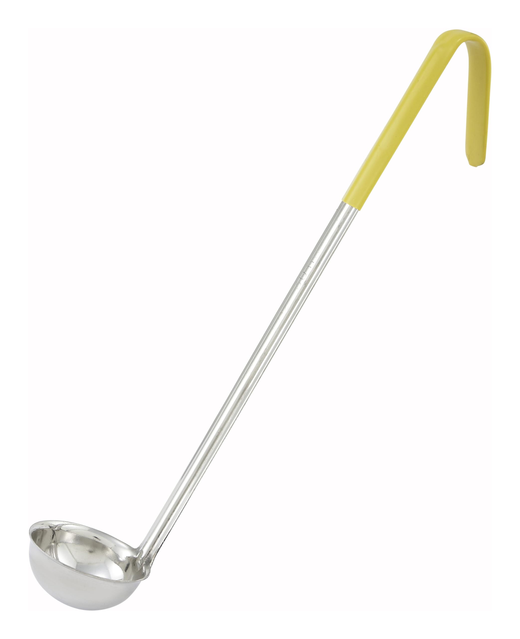 Winco Yellow Stainless Steel Ladle Handle, 1-Ounce, Medium