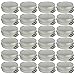 24 Pack of Mighty Gadget (R) Screw Top Round Steel Tin Cans (1 oz)