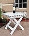 Shine Company 4109WT Adirondack Square Folding Table, White