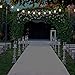 Holiday Styling String Light Poles for Outdoors (1 x 9ft) Push Down Middle to Stay Strong Straight and Sturdy with LED Hanging Solar Bulbs for House Garden Cafe Wedding Party