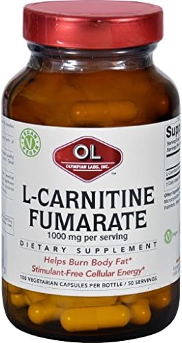 Olympian Labs L-Carnitine - 1000 mg - 100 Vegetarian Capsules