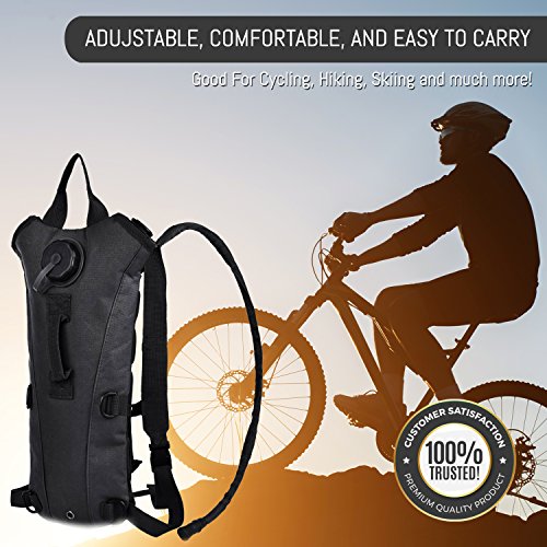 ETCBUYS Hydration Backpack - 2.5L (Liter) Water Pack and Waterproof Tactical Hydration Pack for Running, Hiking, Cycling, Camping, Hunting, Biking, Festivals, Themed Parks and Prevents Dehydration - Thumbnail 7