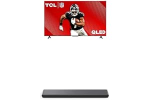 TCL 65-Inch Class Q65 QLED 4K Smart TV with Fire TV (65Q651F, 2024 Model) S45H S Class 2.0 Channel Sound Bar with Dolby Atmos