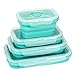 Collapsible Food Storage Containers with Lids (4 Pieces)