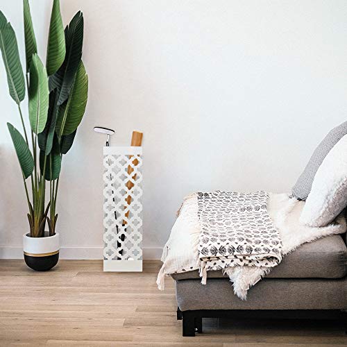 image for Liheya Metal Umbrella Stand Rack Free Standing Umbrella Holder with Dr