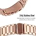 Fenix 5S Watch Band, YOOSIDE 20mm QuickFit Stainless Steel Metal Replacement Watch Band Strap for Garmin Fenix 5S/5S Plus,Fit Wrist 4.7-8.2 inch (Rose Gold)