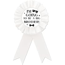 Black Baby Boss Tinplate Badge Pin, Black Rosette Big Brother Button For Baby Boy, Golden Crown Brother To Be Award Badge Pin, Baby Shower/Baby Boy