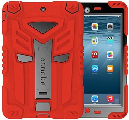 Ipad Mini 1/2/3 case,Otmake 9.7 inch Full-Body Multi-layered Soft Silicone Protective Case with 360¡ãStand