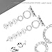 Secbolt 42mm/44mm Glister Bands Compatible Apple Watch Series 4 40mm, Women Iwatch Series 1/2/3 42mm, Stainless Steel O-Link Band Strap, Silver