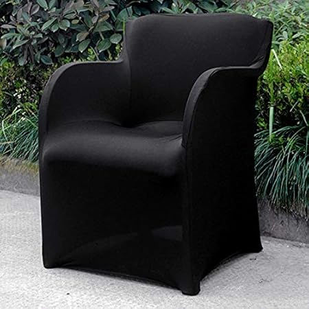 Pcsacdf Covers For Amchairs Chair Covers Armchair Slipcover Stretch Arm Chair Covers Wedding Party Hotel Home Supplies 73 55cm 73x55cm Black Amazon Co Uk Kitchen Home