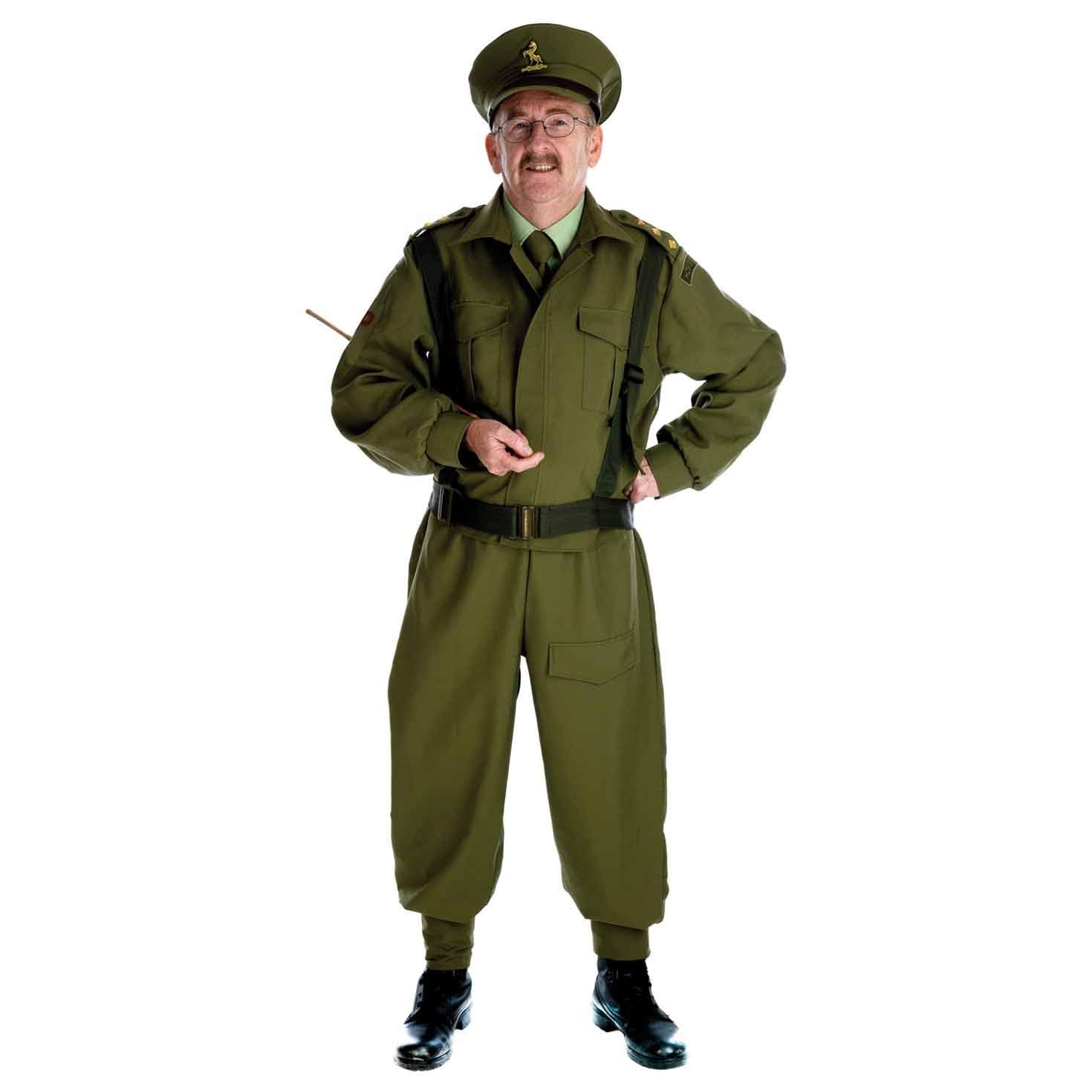 Fun Shack WW2 Soldier Costume British Homeguard, 1940s Fancy Dress Men, Men Army Costume, Dads Army Costumes X-Large
