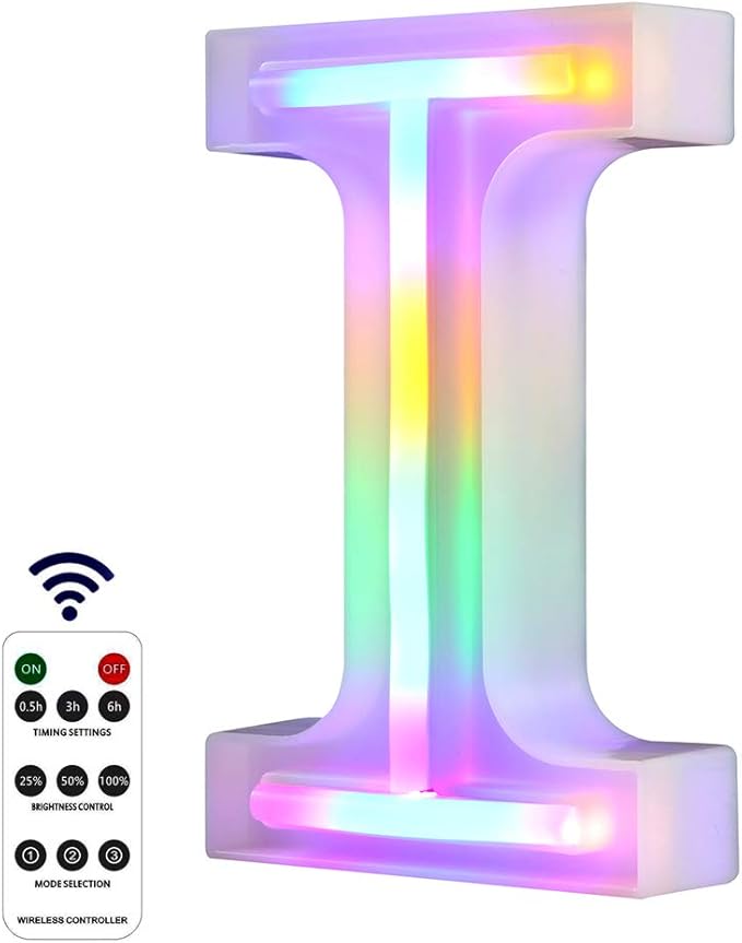 WARMTHOU Newly Upgrade LED Neon Letter Lights Marquee