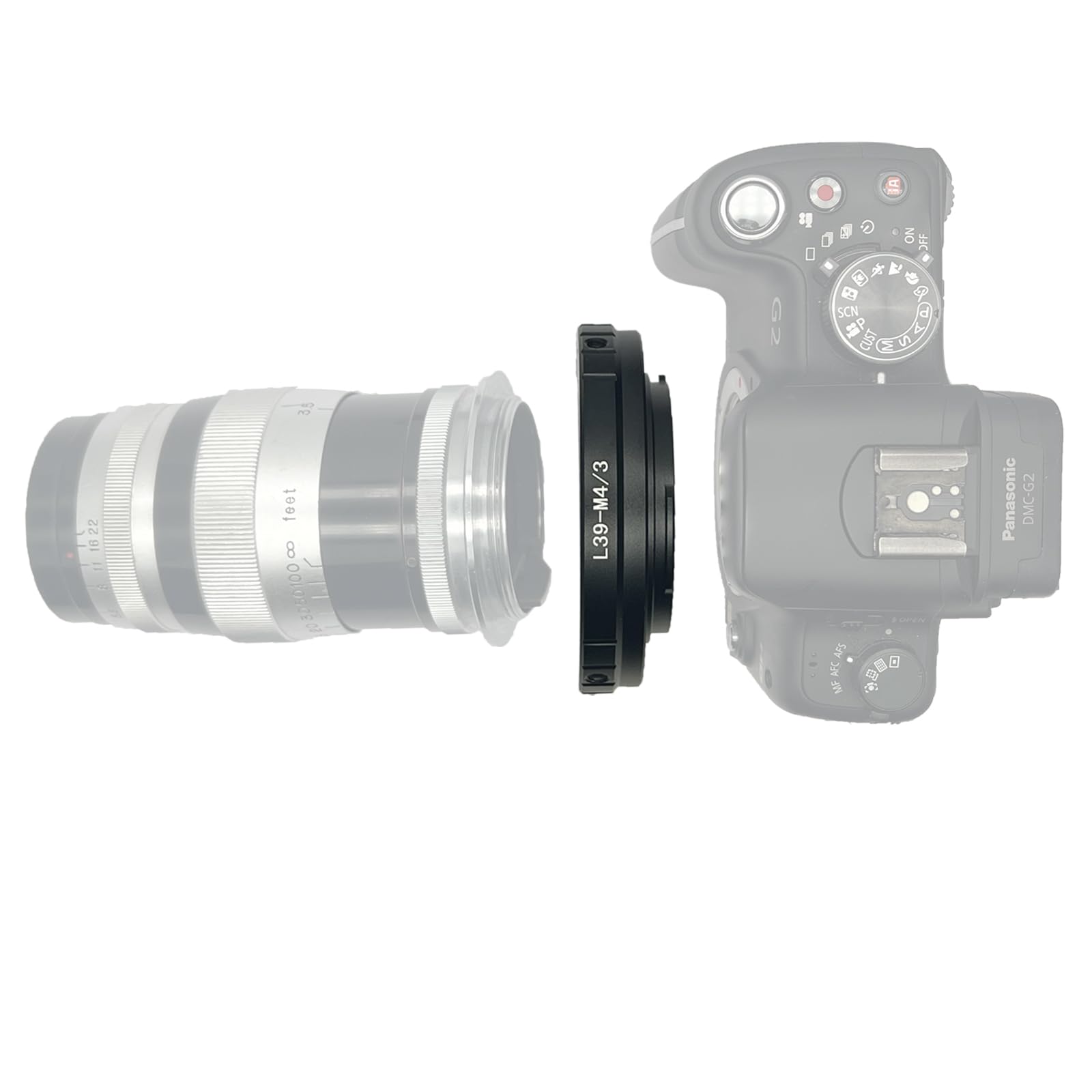 L39 to M4/3 Adapter Compatible with for Leica M39 L39 LTM lens to Micro Four Thirds 4/3 Camera &,for Olympus OM-D E-M10 II E-M5 II E-M1 E-M5 E-M10 E-PL5 E-PM2 E-P3 E-PL3 E-PM1 E-PL2 E-PL1 E-P2 E-P1