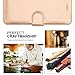 FYY Luxury PU Leather Wallet Case for Samsung Galaxy S7 Edge, [Kickstand Feature] Flip Phone Case Protective Cover with [Card Holder] [Wrist Strap] for Samsung Galaxy S7 Edge Gold