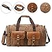 Kemy's Canvas Duffle Bag for Mens Weekend Oversized Overnight Bags Duffel Weekender Travel Bags Leather Doufle Gym Carryon Carry On Bag Luggage with Shoe Compartment Large Easter Gifts