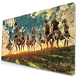 Blmcsk Attack On Titan Mouse Pad 15.75 X29.52 in