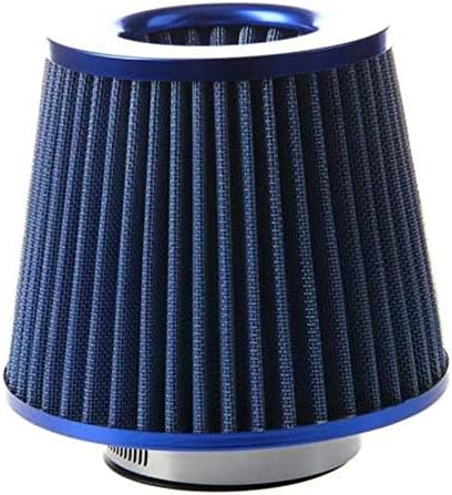 KANKOO Universal Clamp-On Air Filter Universal Air Filter Sport Air Filter Mini Oil Filter Car Air Filter Universal Car Air Induction Filter Round Tapered Clamp-On Intake Cleaner blue