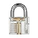 LeaningTech Lock Padlocks Training Set Locksmith with Crystal Cutaway of 3 Most Common Locks