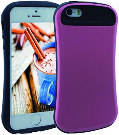 iPhone 5s Case, KYAL (TM) SHOCK ABSORPTION / HIGH IMPACT RESISTANT Full Body Hybrid Armor Case for Apple iPhone 5 / 5s - Bonus Stylus Pen and Screen Protector - Purple