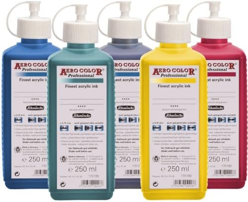 Schmincke, AERO COLOR® Professional, Lemon yellow 250 ml, 28201027, highly liquid - Image 4