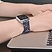 iiteeology Compatible with Apple Watch Band 38mm 40mm 42mm 44mm, Christmas Sparkly 3D Glitter Bling Leather iWatch Band for Apple Watch Series 5/4/3/2/1 Women Girls (Black, 42mm)