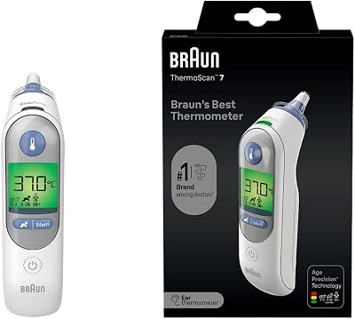Braun ThermoScan 7 Ear Thermometer Age Precision Colour Display