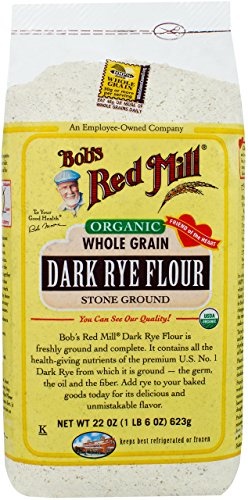 Bob s red mill organic rye dark flour - 22 oz