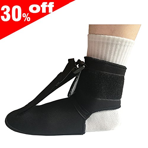 Plantar Fasciitis Soft Night Sock Stretching Splint Boot Ankle Brace (Large)