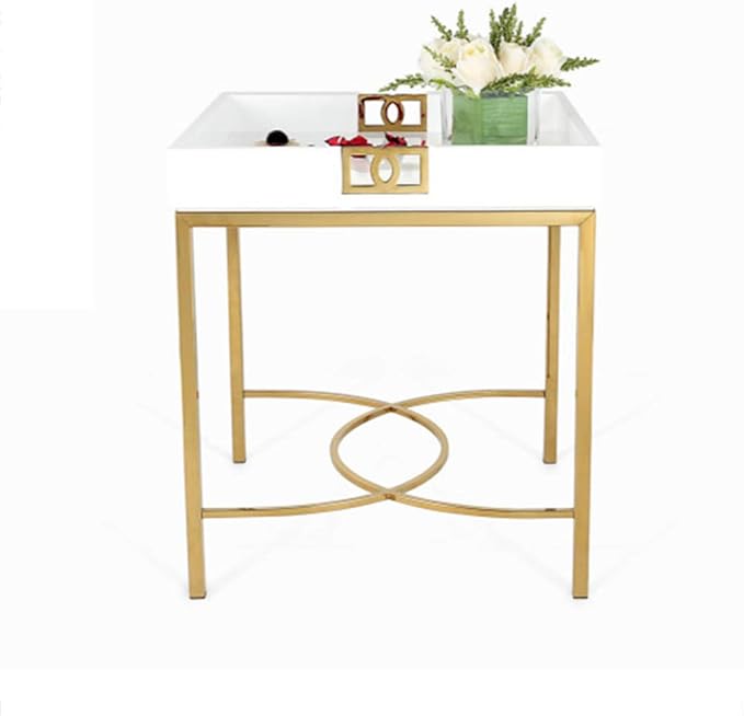 ZR Mesa de Pared- Mesa Auxiliar Cuadrada, Hogar Sala Estar Dormitorio