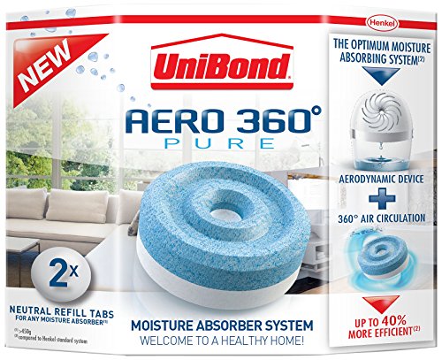 UniBond Aero 360 Moisture Absorber Neutral Refill Tabs - Pack of 2
