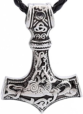 Hammer Of Thor Mjolnir Pendant Necklace Nordic Scandinavian Viking Hammer Pendant Best for Gift