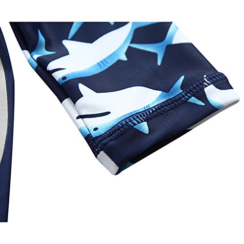 Collager Baby Boys One Piece Swimsuit Toddler UV Sun Protective Long Sleeve Bathing Suit Surfing Suit UPF 50+