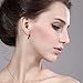 Gem Stone King 7X5MM Oval Gemstone Birthstone French Wire Dangle Hook Earrings For Women | 925 Sterling Silver | Fine Jewelry Gifts for Her Mom Women Wife