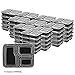 50 SZUAH Meal Prep Containers - Bento Lunch Boxes with Lids -3 Compartments Food Containers, BPA Free, Stackable & Reusable, Dishwasher/Microwave/Freezer Safe - 34 oz